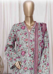 WC-2532- 3 Piece Printed Cotton Stitched Suit