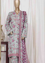 WC-2532- 3 Piece Printed Cotton Stitched Suit