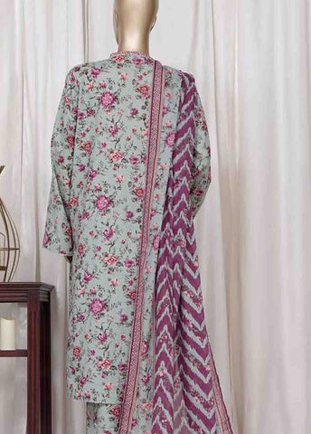 WC-2532- 3 Piece Printed Cotton Stitched Suit