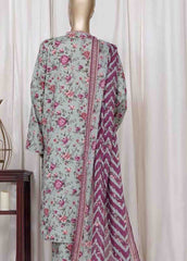 WC-2532- 3 Piece Printed Cotton Stitched Suit