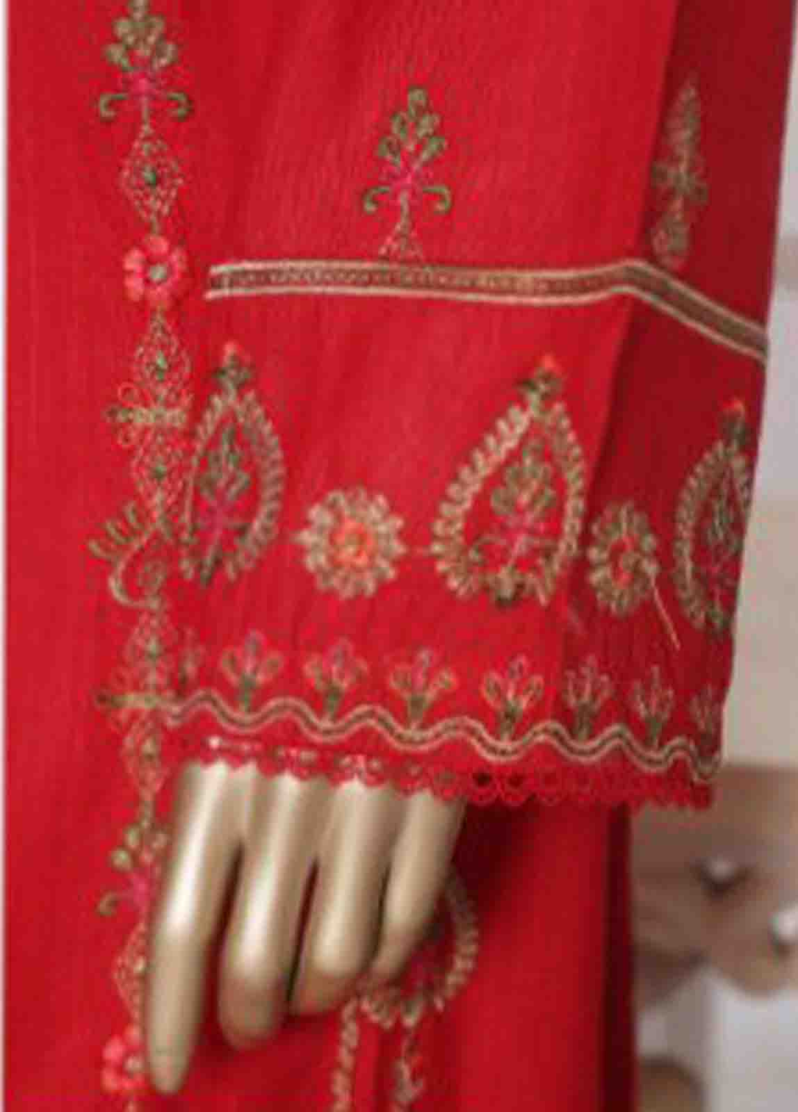 WKKE-016 C- 2 Piece Embroidered Khaddar Stitched Co Ords
