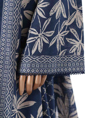 WK-2541- 3 Piece Khaddar Printed Stitched Suit