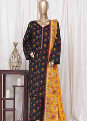 WC-2522- 3 Piece Printed Cotton Stitched Suit