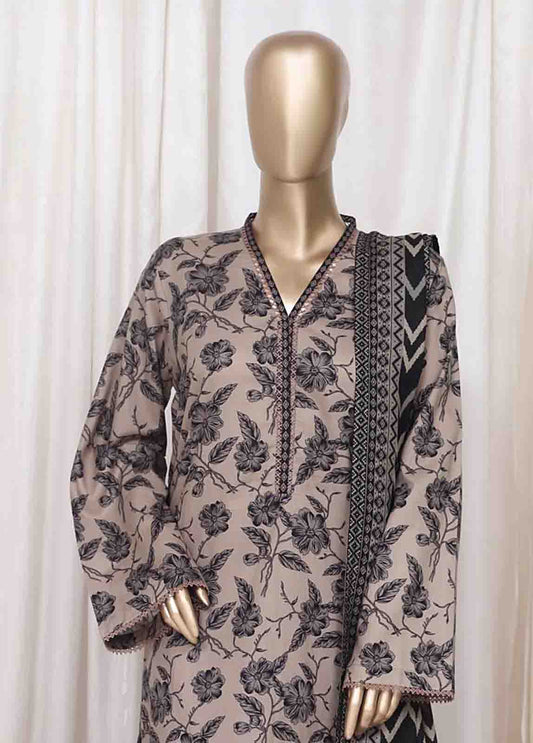 WC-2526- 3 Piece Printed Cotton Stitched Suit