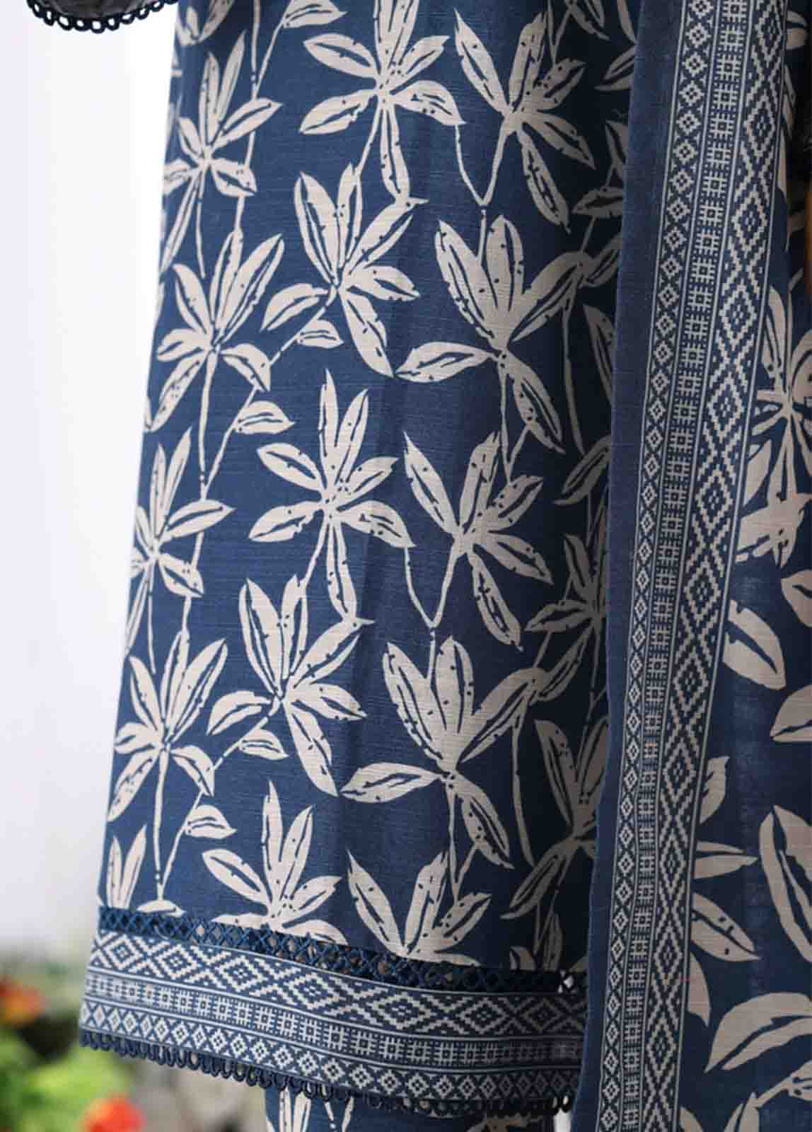 WK-2541- 3 Piece Khaddar Printed Stitched Suit