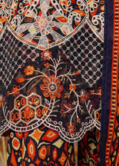 WKE-035- 3 Piece Khaddar Emboidered Stitched Suit