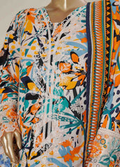 WKE-079 B-3 Piece Khaddar Embroidered Stitched Suit