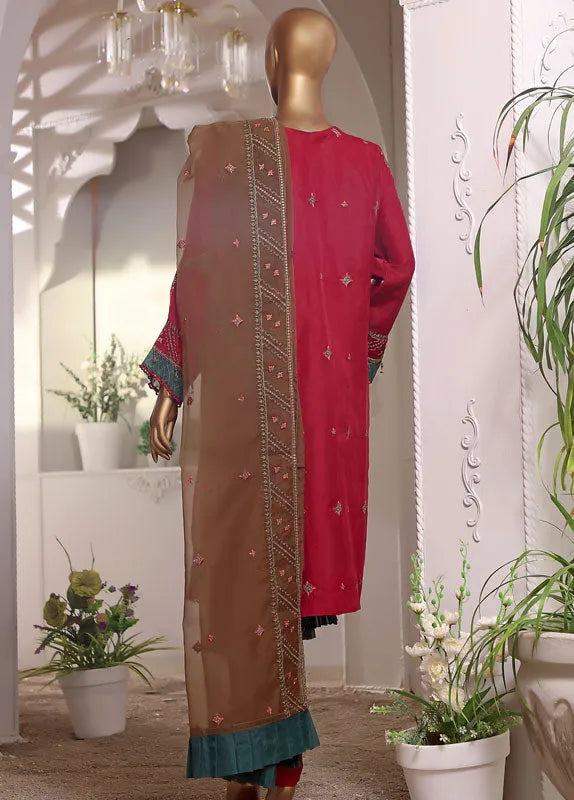 Bin Saeed Fabric - AM-D33 -  3 Piece Organza Formal