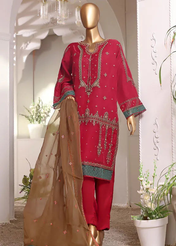 Bin Saeed Fabric - AM-D33 -  3 Piece Organza Formal