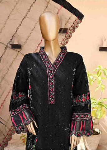 Bin Saeed Fabric - AMC-4016- 3 Piece Embroidered Chiffon