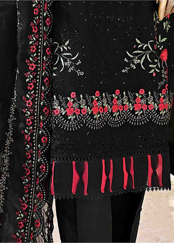 Bin Saeed Fabric - AMC-4016- 3 Piece Embroidered Chiffon