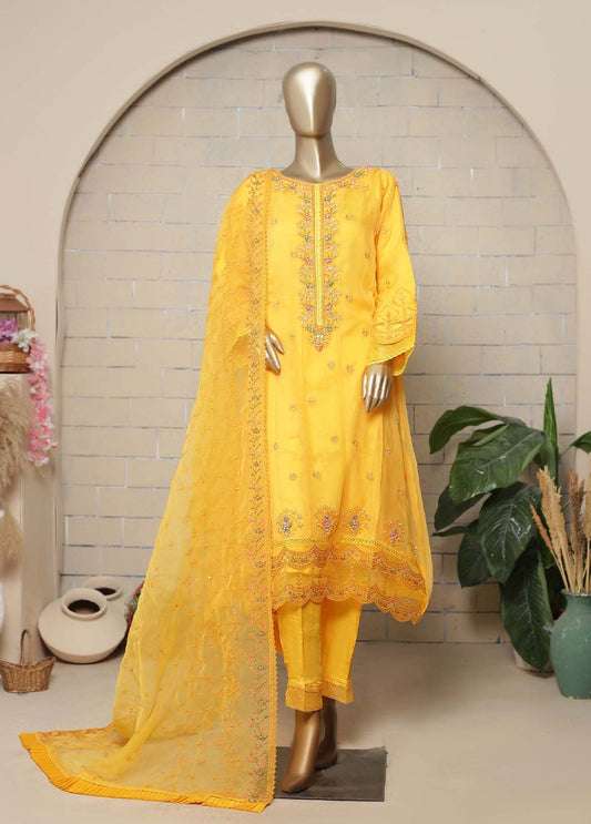 ASP-c006 - 3 Piece Embroidered Chiffon