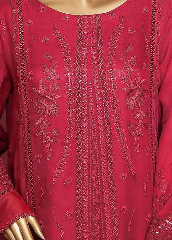 Bin Saeed Fabric - ASPC-0015-A- 3 Piece Embroidered Chiffon