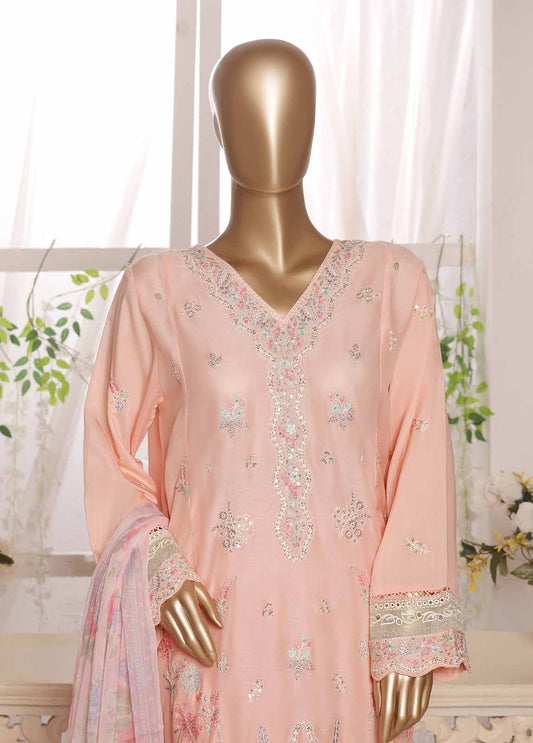 Bin Saeed Fabric - ASTCS-0204 R64- 3 Piece Embroidered Stitched Suit