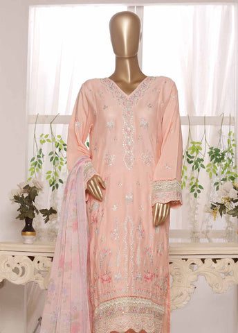 Bin Saeed Fabric - ASTCS-0204 R64- 3 Piece Embroidered Stitched Suit