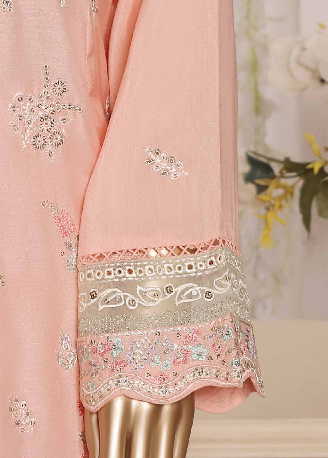 Bin Saeed Fabric - ASTCS-0204 R64- 3 Piece Embroidered Stitched Suit