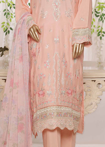 Bin Saeed Fabric - ASTCS-0204 R64- 3 Piece Embroidered Stitched Suit