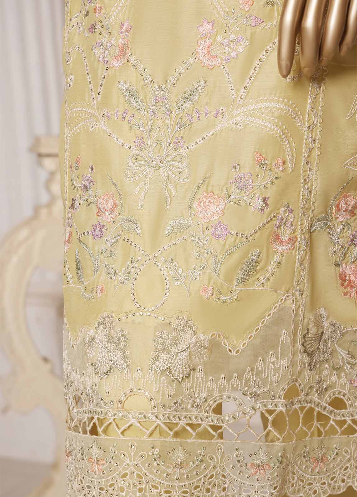 Bin Saeed Fabric - ASTCS-0208 R64- 3 Piece Embroidered Stitched Suit