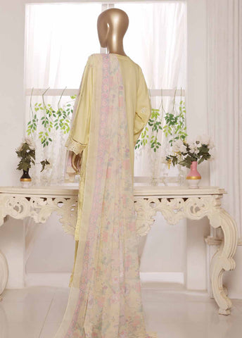Bin Saeed Fabric - ASTCS-0208 R64- 3 Piece Embroidered Stitched Suit