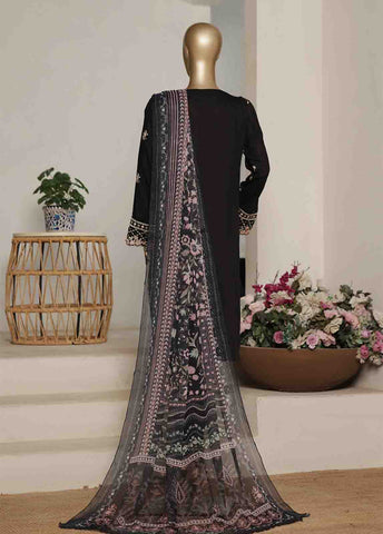 Bin Saeed Fabric - ASTCS-0210 R-066- 3 Piece Luxury Embroidered Stitched Suit