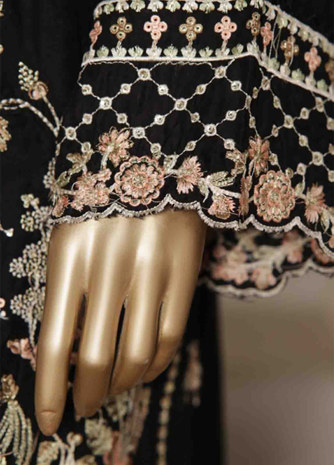 Bin Saeed Fabric - ASTCS-0210 R-066- 3 Piece Luxury Embroidered Stitched Suit