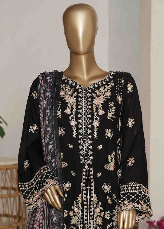 Bin Saeed Fabric - ASTCS-0210 R-066- 3 Piece Luxury Embroidered Stitched Suit