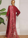 ASTSCS-0203-R-65- 3 Piece Luxury Embroidered Stitched Suit