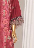 ASTSCS-0203-R-65- 3 Piece Luxury Embroidered Stitched Suit