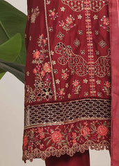 ASTSCS-0203-R-65- 3 Piece Luxury Embroidered Stitched Suit