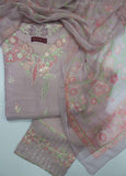 ASTSCS-0207-R-65- 3 Piece Luxury Embroidered Stitched Suit
