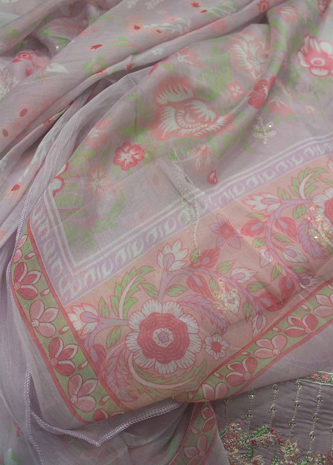 ASTSCS-0207-R-65- 3 Piece Luxury Embroidered Stitched Suit
