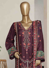 ASTCS-0205 R-065- 3 Piece Luxury Embroidered Stitched Suit