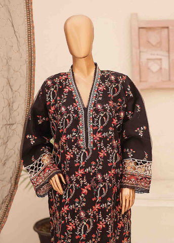 Bin Saeed Fabric - BIL-001 E- 3 Piece Embroidered Organza