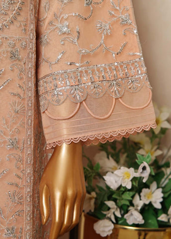 Bin Saeed Fabric - BIL-003- 3 Piece Embroidered Organza