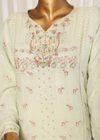 Bin Saeed Fabric - BILC-0013- 3 Piece Chiffon Stitched Suit