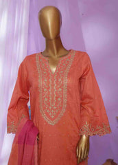 BNE-02- 3 Piece Embroidered Jacquard Suit
