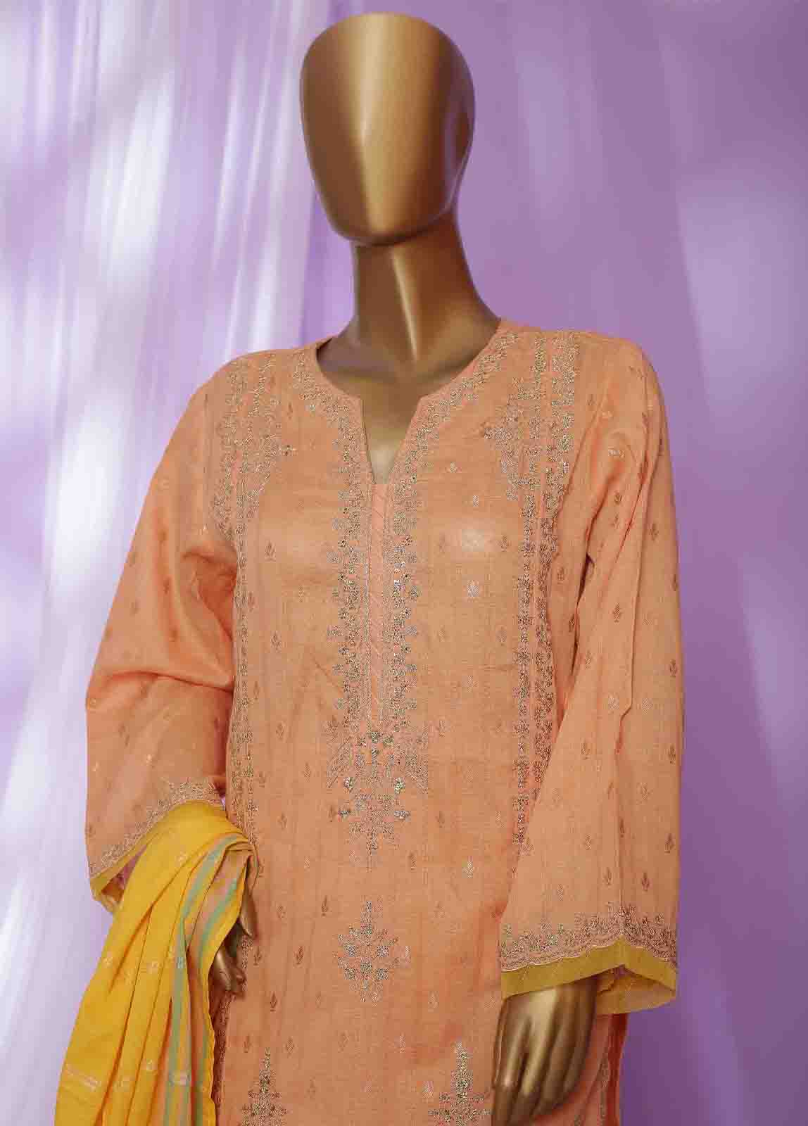 BNE-09- 3 Piece Embroidered Jacquard Suit