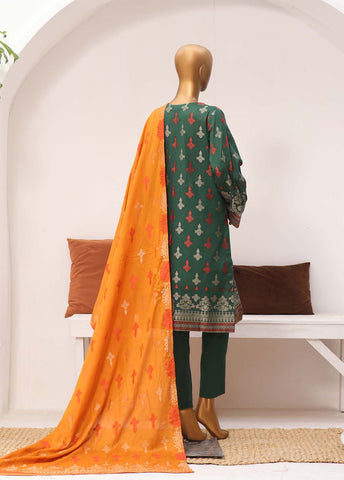 Bin Saeed Fabric - BNE-2315- 3 Piece Embroidered Jacquard Suit