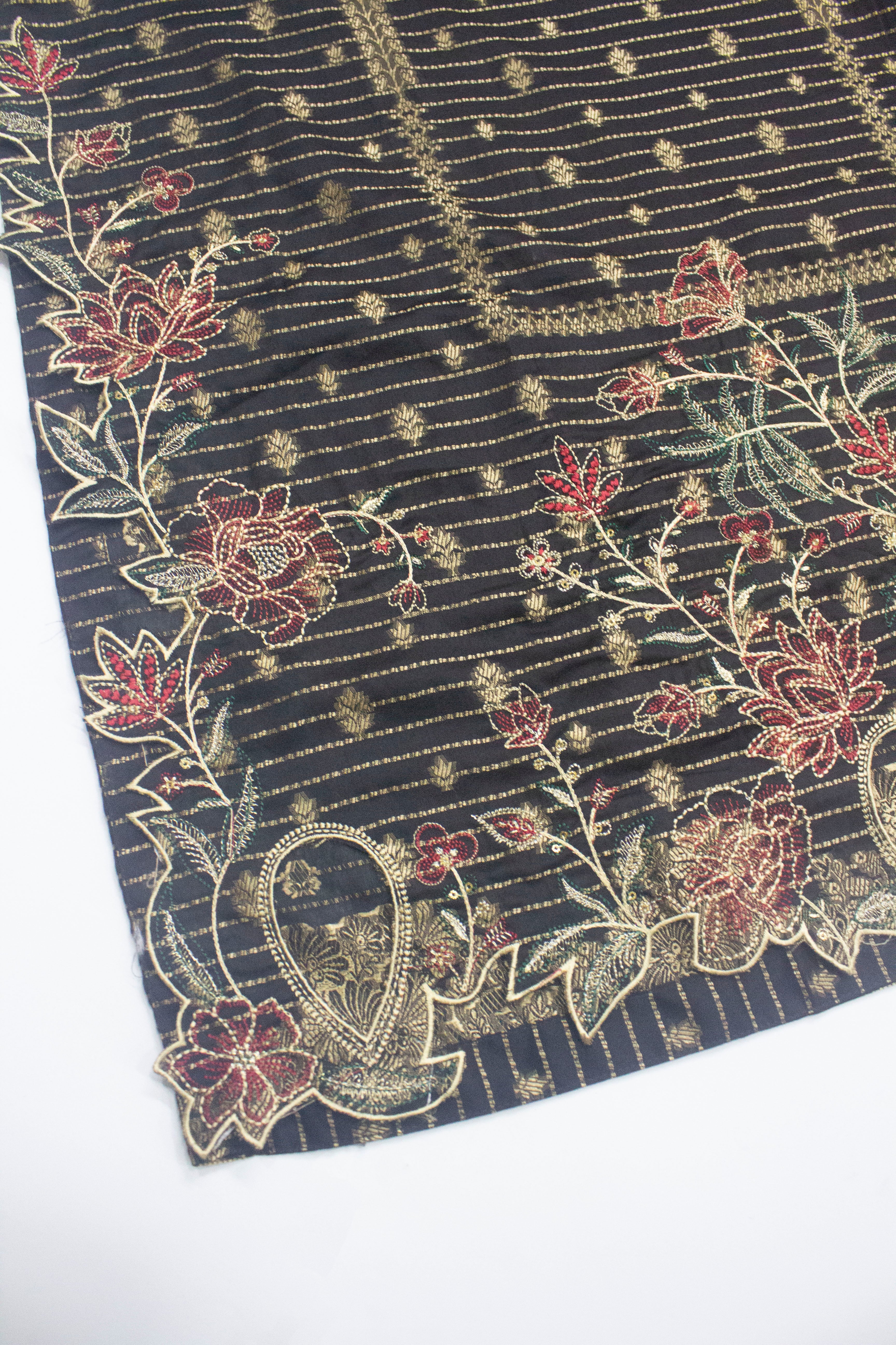 Bin Saeed Fabric - BNS-2305- 3 Piece Jacquard Embroidered Suit