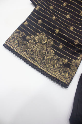 Bin Saeed Fabric - BNS-2305- 3 Piece Jacquard Embroidered Suit