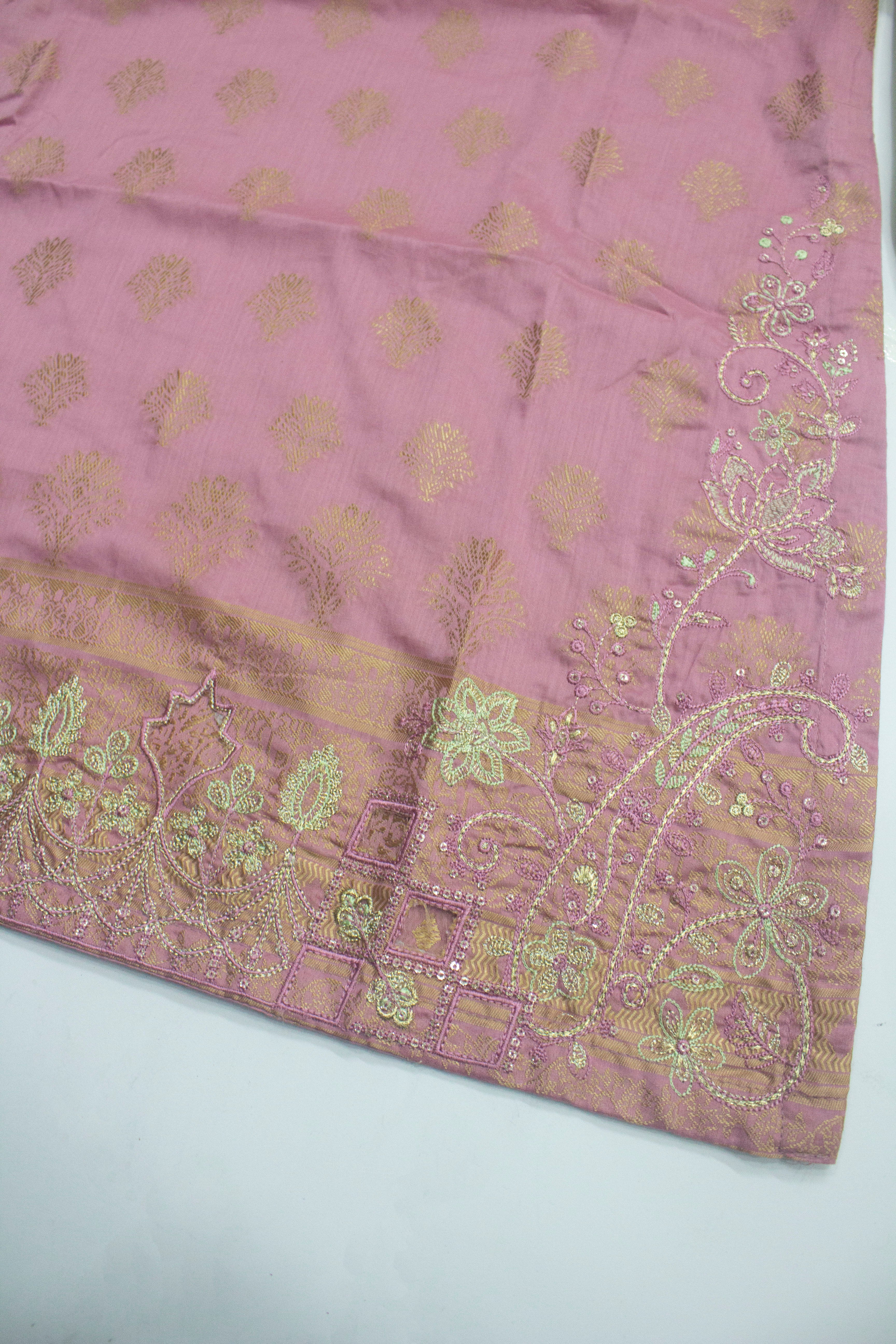 Bin Saeed Fabric - BNS-2313- 3 Piece Jacquard Embroidered Suit