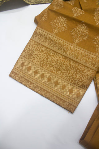 Bin Saeed Fabric - BNS-2314- 3 Piece Jacquard Embroidered Suit