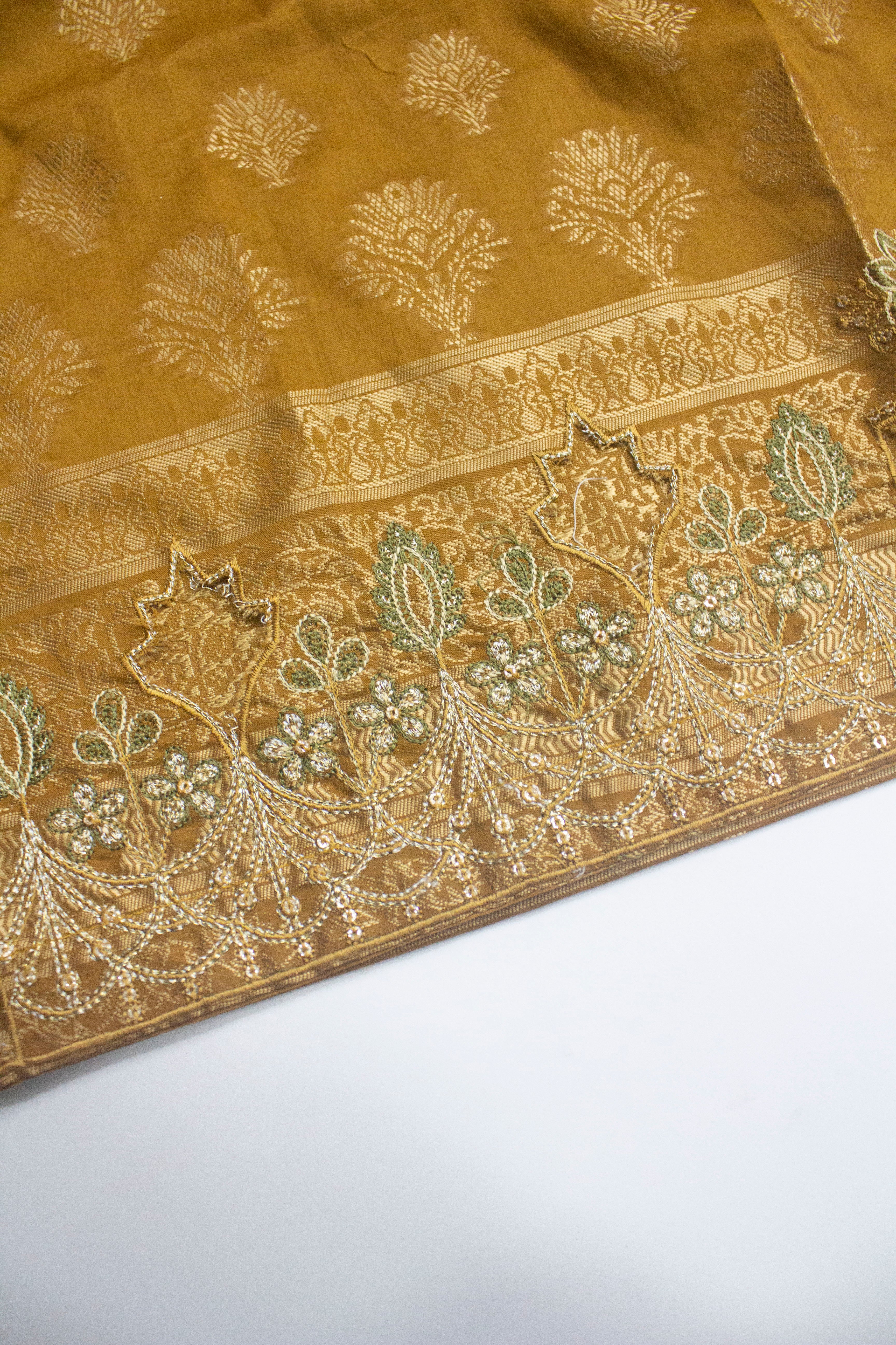 Bin Saeed Fabric - BNS-2314- 3 Piece Jacquard Embroidered Suit