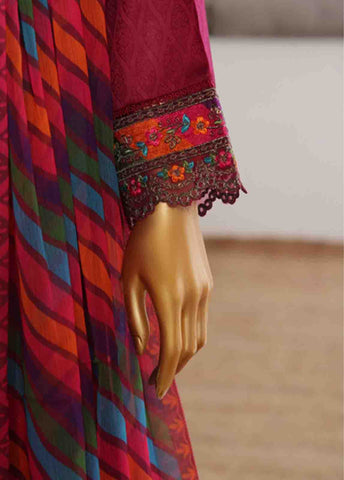 Bin Saeed Fabric - BNS-FR-003- 3 Piece Embroidered Jacquard Stitched Suit