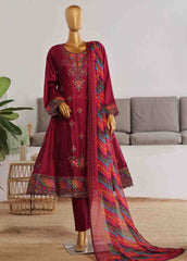 BNS-FR-003- 3 Piece Embroidered Jacquard Stitched Suit