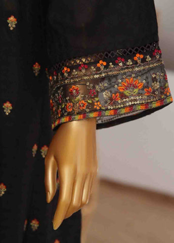 Bin Saeed Fabric - BNS-FR-013- 3 Piece Embroidered Jacquard Stitched Suit