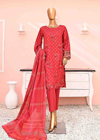 Bin Saeed Fabric - BNSE-011- 3 Piece Jacquard Embroidered collection