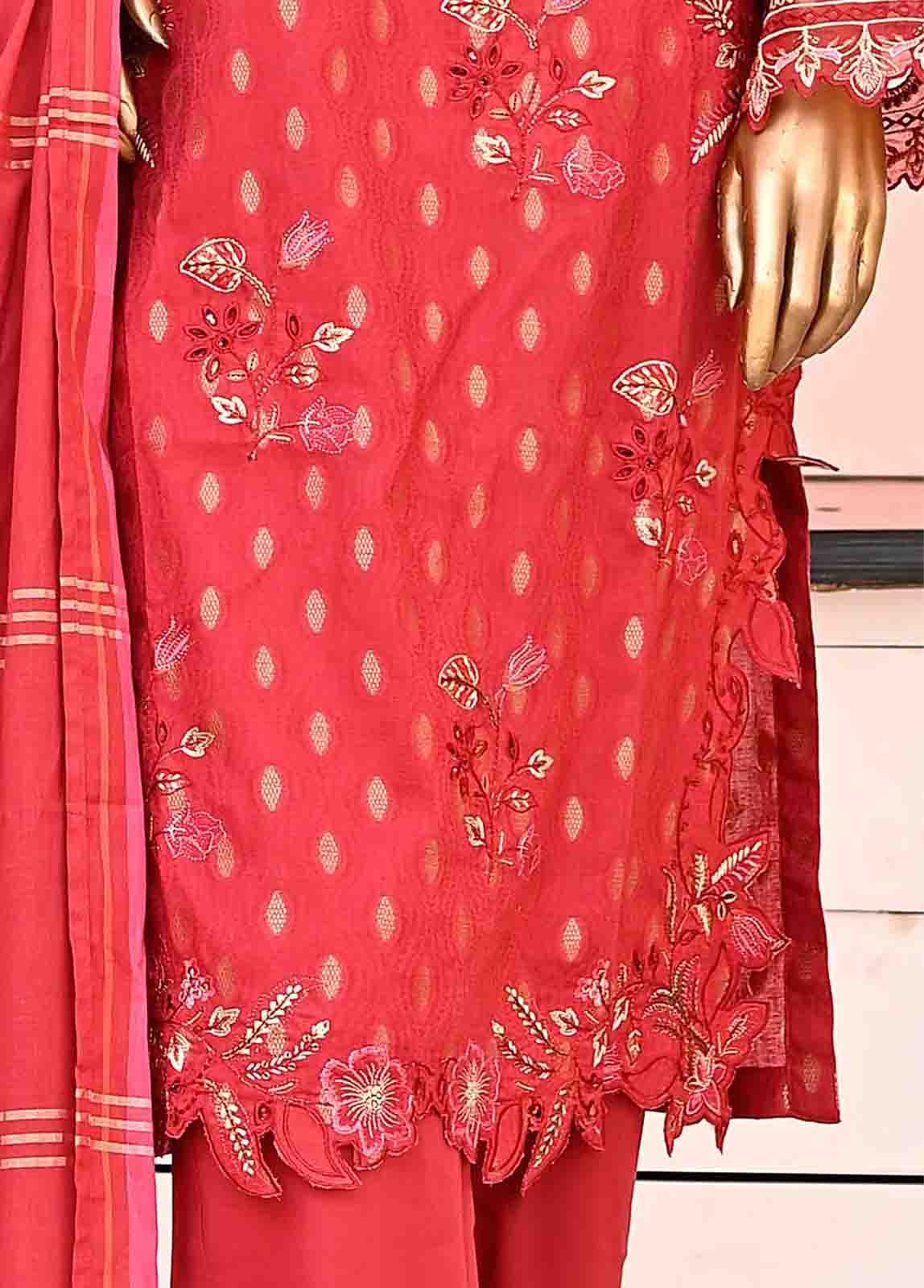 Bin Saeed Fabric - BNSE-011- 3 Piece Jacquard Embroidered collection