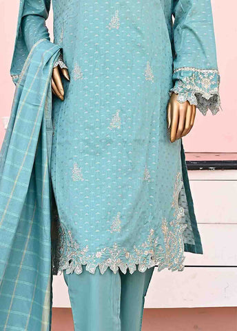 Bin Saeed Fabric - BNSE-013- 3 Piece Jacquard Embroidered collection