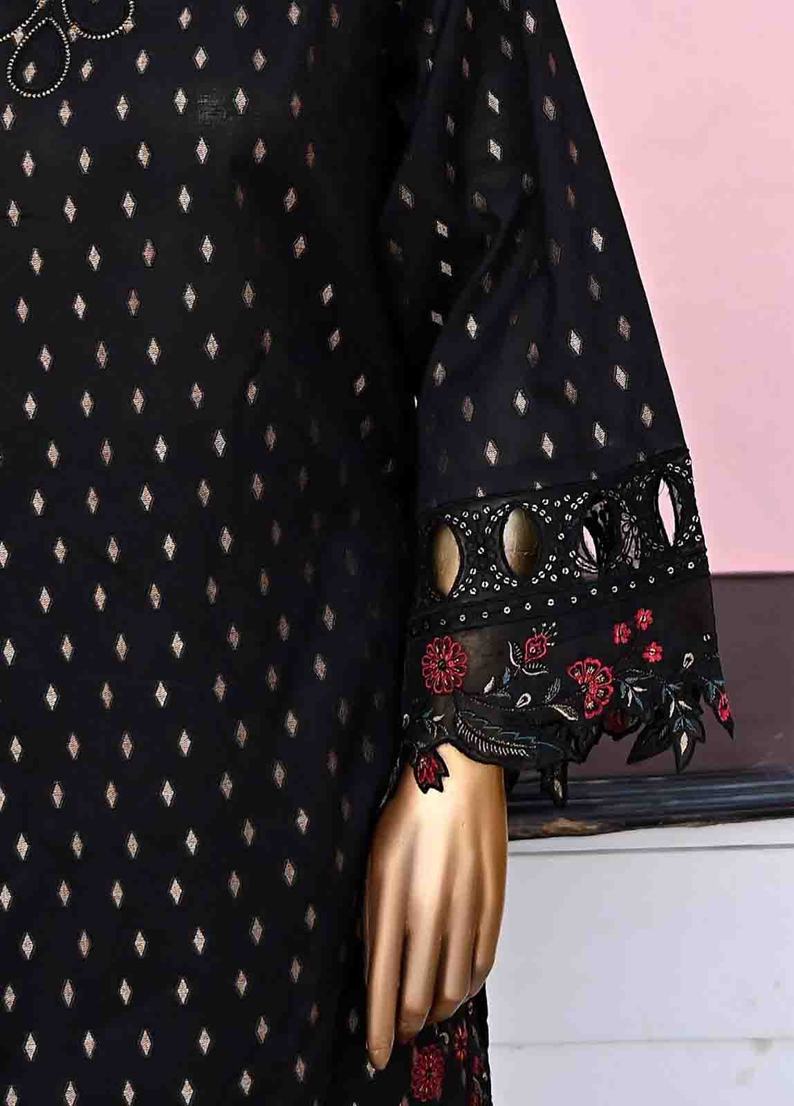 Bin Saeed Fabric - BNSE-015- 3 Piece Jacquard Embroidered collection